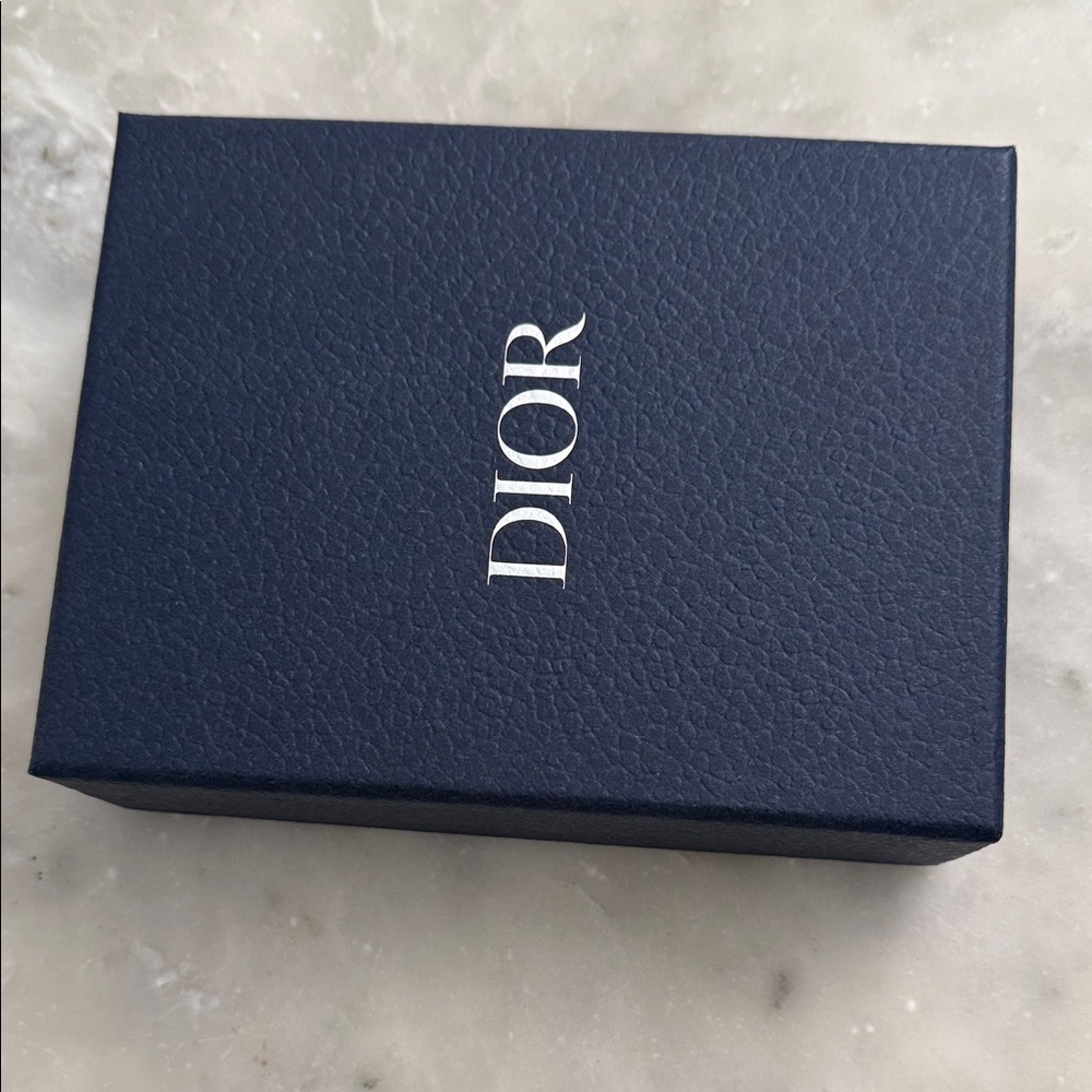Dior Navy and White Card Holder - Picture 6 of 7